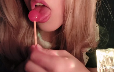 白喵助眠 口水画+棒棒糖+啃笔